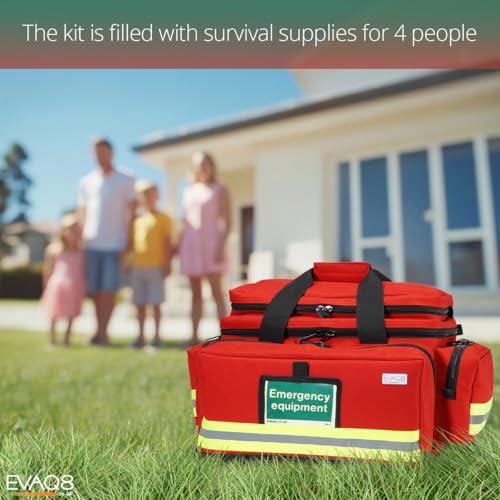 EVAQ8 GoBag 4 Person Family Emergency Preparedness Kit in Holdall UK - Image 3