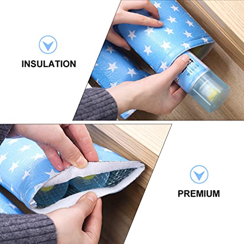 Angoily 4Pcs Reutilizável Saco de Isolamento Pacote de Isolamento Forro Forros De Caixa De Isolament