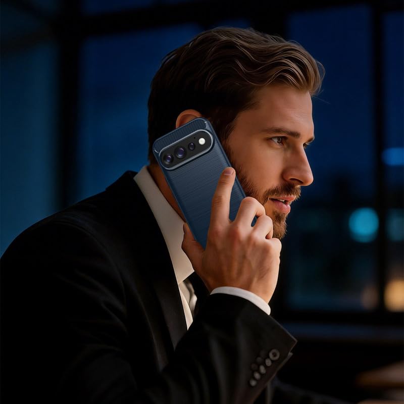 Image of Basic Case for Google Pixel 11 (Carbon Fibre Blue)