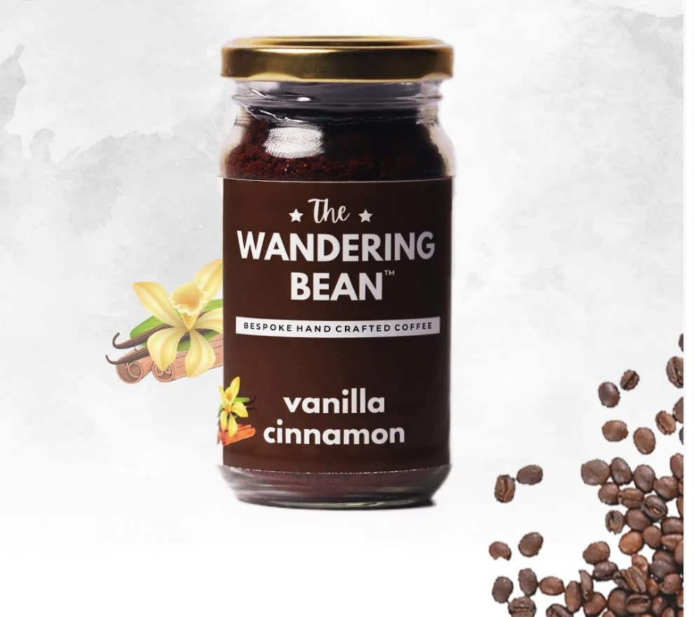 Image of The Wandering Bean Ultimate Combo Pack Flavored Instant Coffee (Hazelnut +Caramel +Mint + Vanilla Cinnamon) Combo of (4x60g)