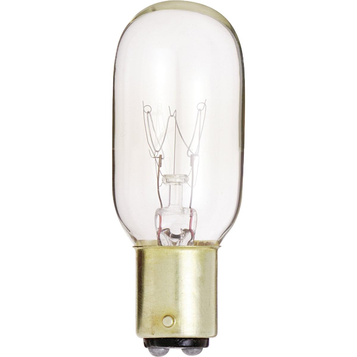 Satco S4721 130V DC Bayonet Base 25-Watt T8 Light Bulb, Clear