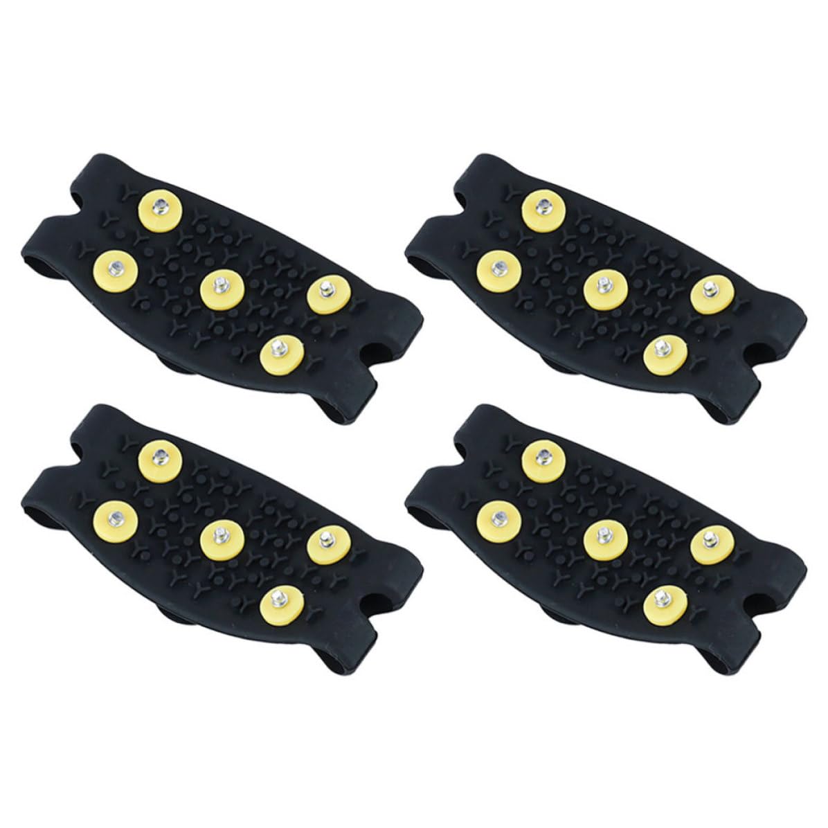 Healifty Rutschfeste Spikes für Schuhe, Schneeschuh Gripper, TPE, 2 Paar, leicht über Schuhe oder Stiefel zu ziehen, für Camping im Winter