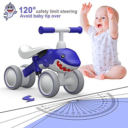 Xiapia Toddler Baby Balance Bike For One Year Old Boy Girl Adjustable Seat No Pedals 18 Months Ride-On Toys, Indoor Outdoor Balance Bike For 1St Birthday Gifts (Shake) #TOP2