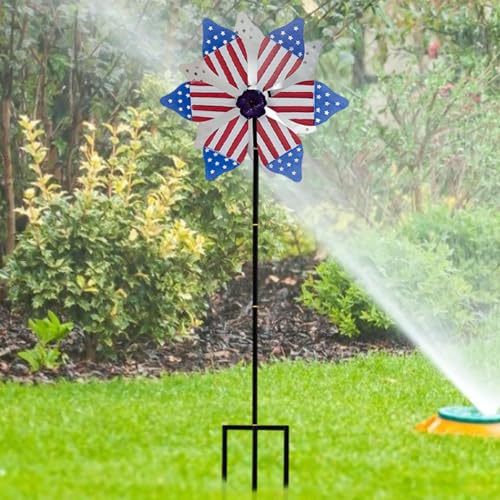 Toupies à vent de jardin extérieur grand modèle avec piquet métallique stable pour cour et balcon - 4