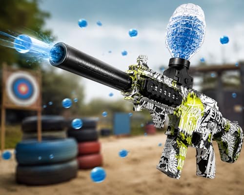 Image of Kammateswara M416 Electric Automatic Gel Ball Blaster Gun Toy for Kids | Rechargeable | USB Charging | Outdoor Action Play Toy Gift for Boys & Girls(Multicolor)