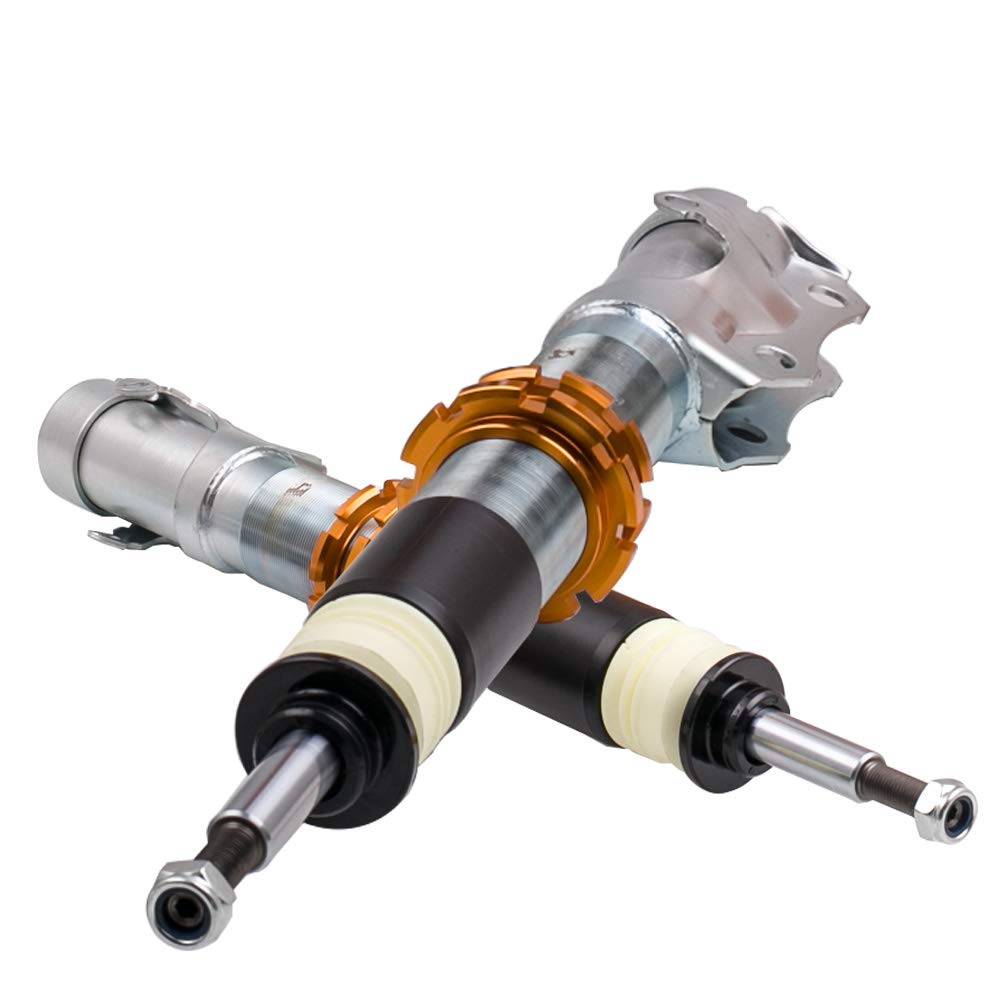 maXpeedingrods 4x Coilover, Amortiguador para VW Polo 6N 6N2 MK3 Mark III para Seat Ibiza Cordoba 6K2 MK2 de Muelle, Suspensión Roscada Regulable en Altura 2 Delanteros y 2 Traseros Resorte Helicoidal