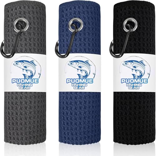 Puomue Microfiber Fishing Towels Clip