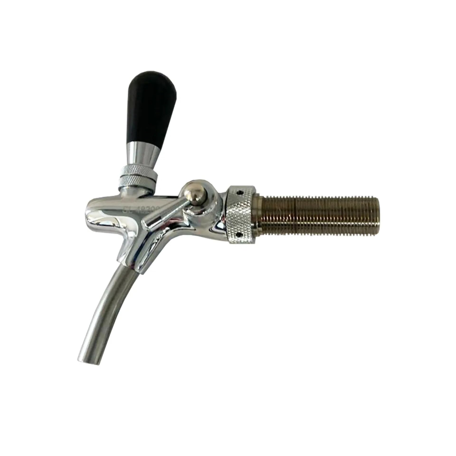 Rubinetto birra con compensatore, rubinetto spillatore birra autochiusura - cromo, versione 7 mm