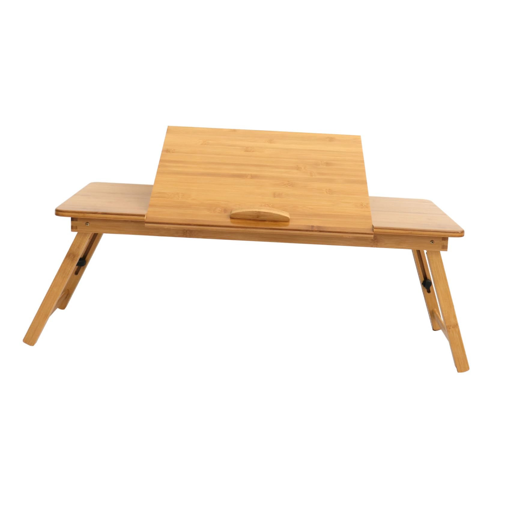 Veemoon 1pc Folding Laptop Desk for Bed Multi-Functional Household Study Table -Skid Barriers Lockable Legs for Activities