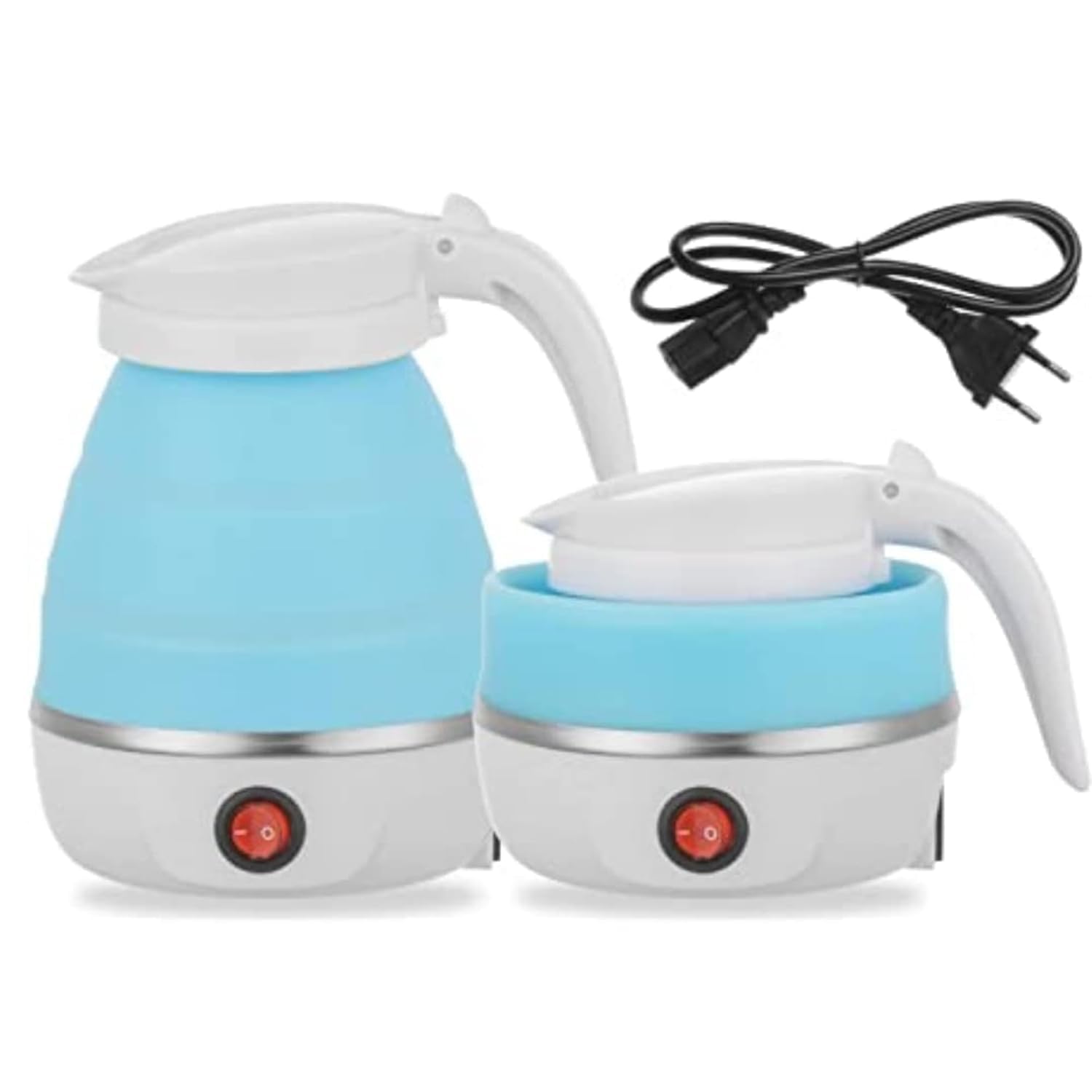 Electric Kit, Hot Water kit, (600-Watt) Portable kettle for Travel, Foldable kit for Hot water/Tea kettle For instant Tea & Coffee Maker | kit for office desk-image-21