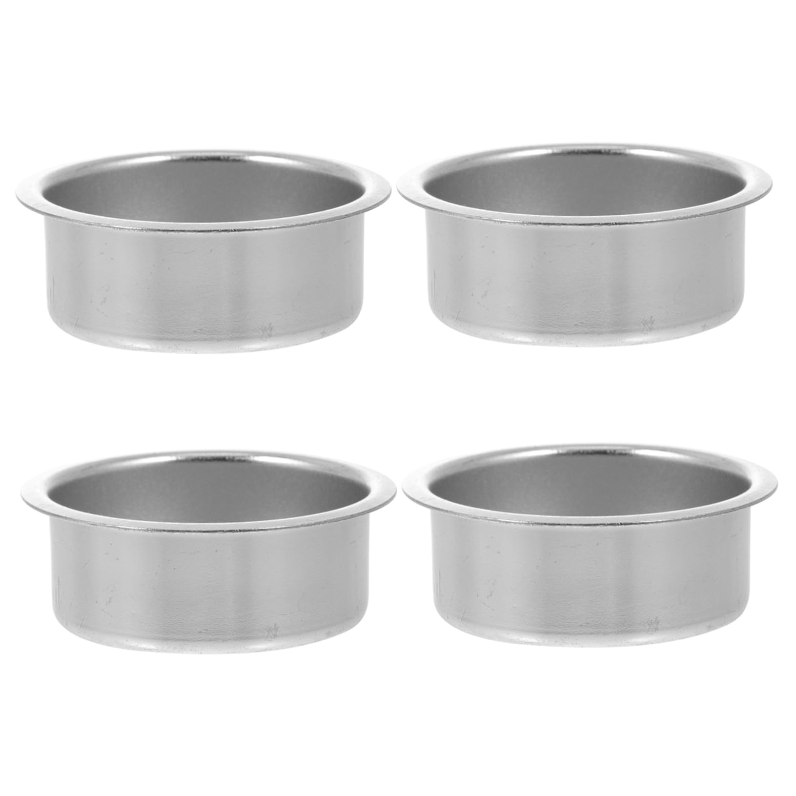 Artibetter 8 Pcs Metal Candle Cup Metal Tealight Holder Vintage Candle Holders Light Candle Tin Gold Tea Lights Wedding Candle Wedding Decor Golden Candle Cups Simple Mini Candlesticks Travel