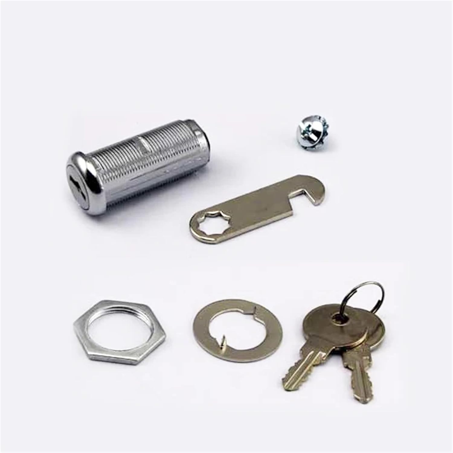 Cam Lock for Power Tool Cabinet Wardrobe Dressing Case Box Cupboard Gym Locker Mailbox Furniture Hardware MMS243 1Pcs(B - Key Alikde)