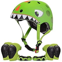 Casco Hockey Patines Niño XIAPIA Casco para Niños y Niñas de 2-5 Años, Casco Infantil de Bicicleta Ajustable, Casco de Patinadora para Niños, Artículos Deportivos Ligeros y Robustos, Diámetro 51-54 cm