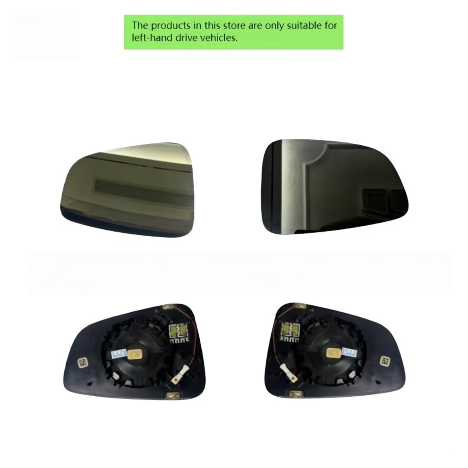 Per Tesla per il Modello X 2016-2023 Specchietto retrovisore Specchio grandangolare in vetro oscurabile riscaldato(1pcs left)