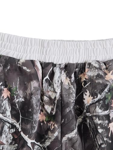 Girl's Camo Sweatpants Elastic High Waist Baggy Sweatpants Wide Leg Pants Trousers Joggers Trendy3