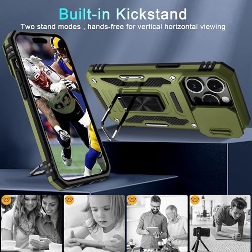 Coque iPhone 14 Pro DEERLAMN anti-choc avec cache caméra et protège-écran - 5