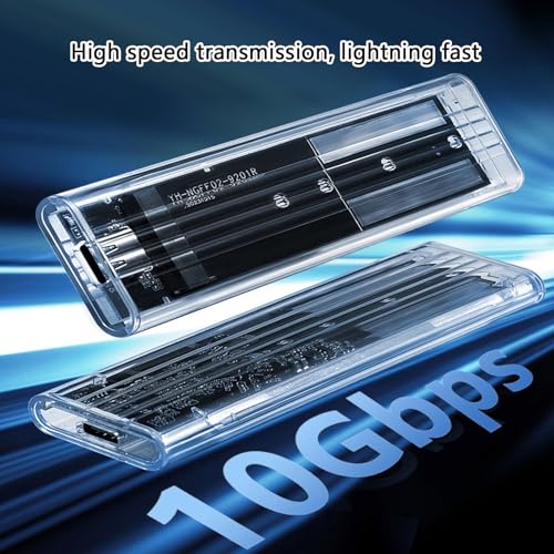 Caja externa transparente para disco sólido miniatura 5