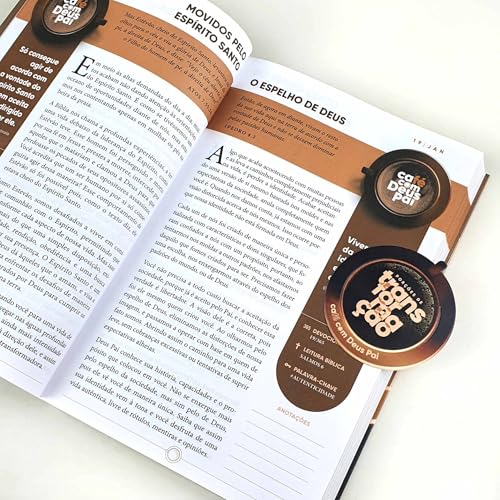 Kit Bíblia de Estudo Diz NAA Lettering + Café com Deus Pai 2025 - Imagem 4