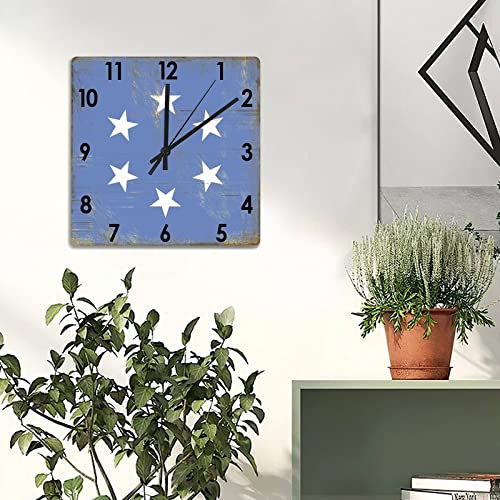 Horloge murale en bois Micronésie silencieuse grand format pour maison