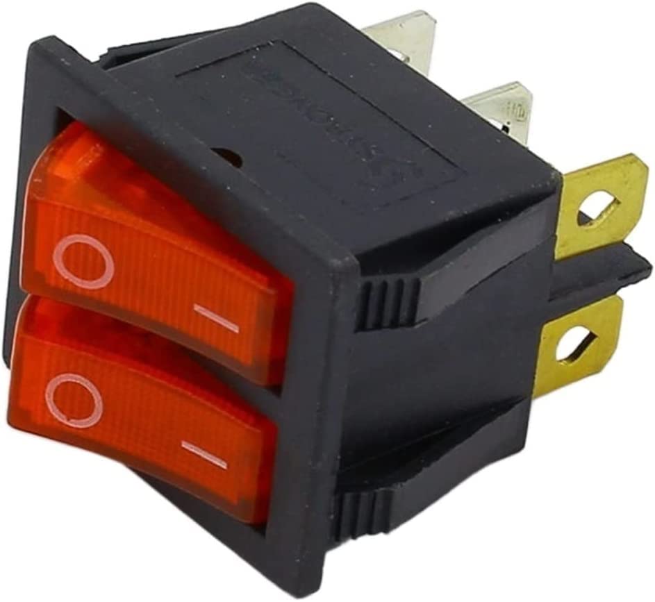 Interrupteur à bascule bateau 6 broches ON/OFF avec témoin lumineux pour panneau de commande