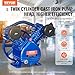 VEVOR Air Compressor Pump Head, 3HP 6.25CFM @ 90PSI,Twin Cylinder Oil Lubricated Air Compressor Piston Pump Head,Single Stage V-Type Cast Iron Replacement with Max. 116PSI Pressure