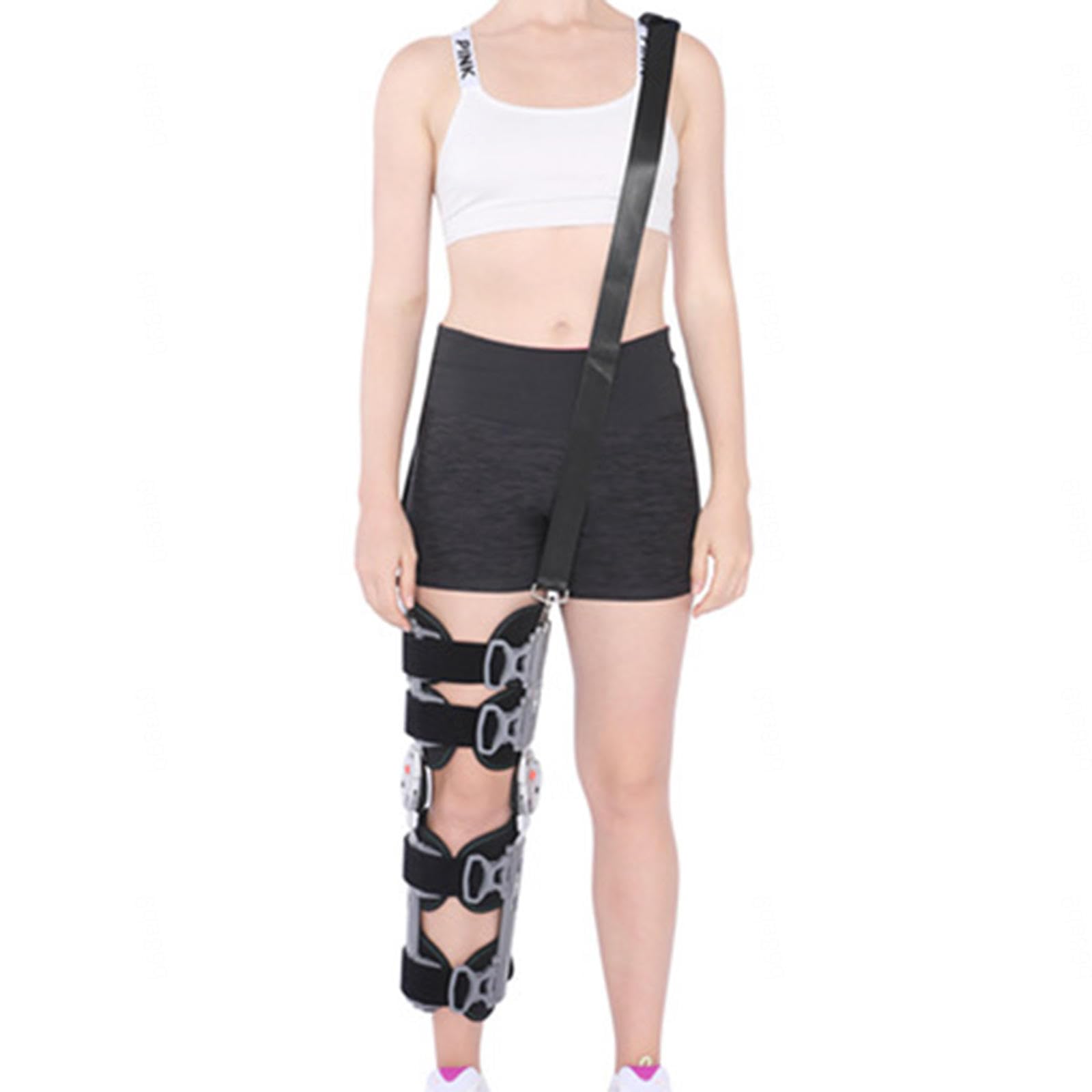 Rodillera Ajustable de Aleación de Aluminio, Rodillera con Bisagras Unisex, Rodillera de Rehabilitación Después de Una Lesión del Ligamento de Menisco, Estabilizador de Rodilla de Pierna