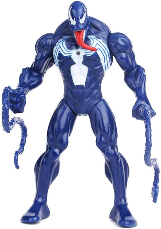 Venom Returns to Theaters in New Animated Film 9 51ZbuiAWfIL. AC SX679 6.27 inch Movie Superhero Action Figures Toys Characters Perfect for Themed Parties for Kids Ages 3 and Up(16cm Blue Venom)