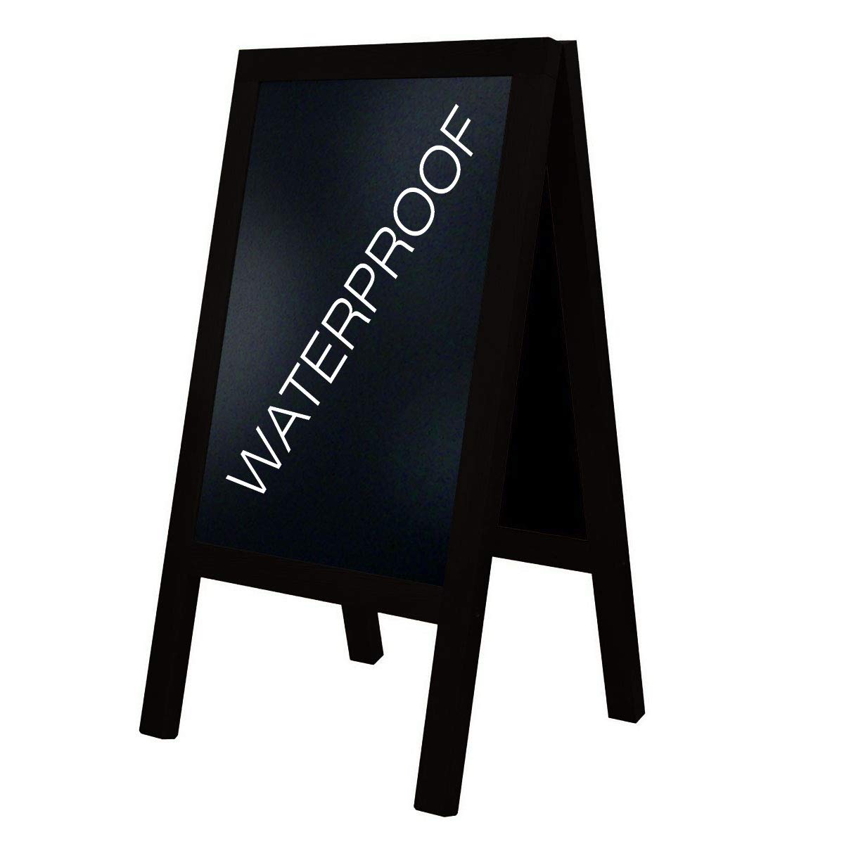Pavement Board Wooden Blackboard A Board Weatherproof 47" x 26" 24H Courier DELIVERY to UK Main Land as Standard !!! Code Heavy (Black)