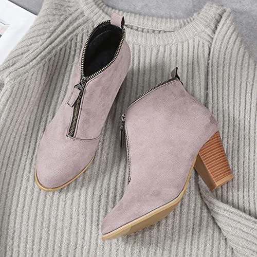 Stivali Donna Moda Stivaletti a Righe a Punta