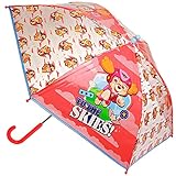 alles-meine.de GmbH Regenschirm/Kinderschirm - Paw Patrool - Hunde - durchsichtig & transparent - Ø 75 cm - durchscheinend lichtdurchlässig - klar - Kinder Stockschirm - für Mä..