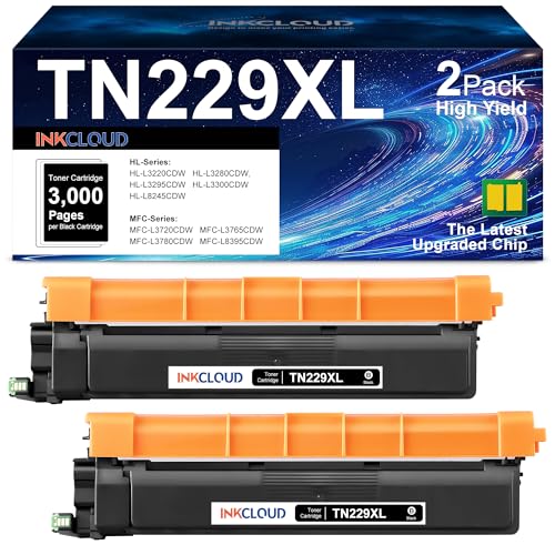 Toner TN229XL noir compatible pour organiser les documents du bureau à la maison