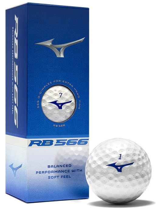 Mizuno RB 566 Golf Balls 12 Pack | Soft Distance Golf Balls for Men & Women | Long Flight, Low Spin, High Launch | Durable Cover with 566 Dimple Design - Image 5