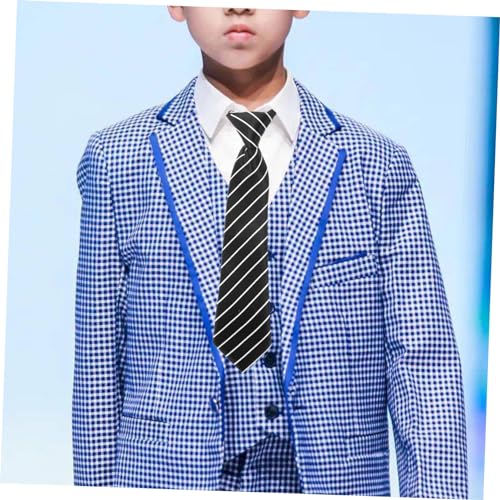 Boys Necktie Stylish Fashion Tie for Formal Events Casual Outings for All Ages Elegant Striped Design4