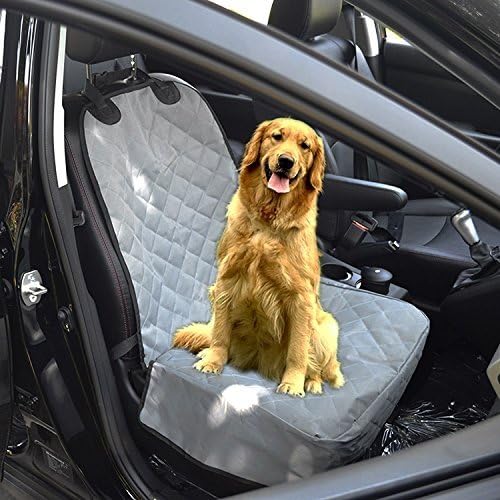 Itian Waterproof Pet Bucket Seat Cover Dog Car Front Seat Cover Single Seat Cover for Dog Pet Seat Protector (Gray) - Image 4