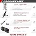 RitFit Squat Rack Power Cage Home Gym Package, Includes 1000LBS Power Rack with LAT Pull Down, Weight Bench, Rubber/Bumper Plates Set with Olympic Barbell (Package 1.9K FBP 340LBS)-Black