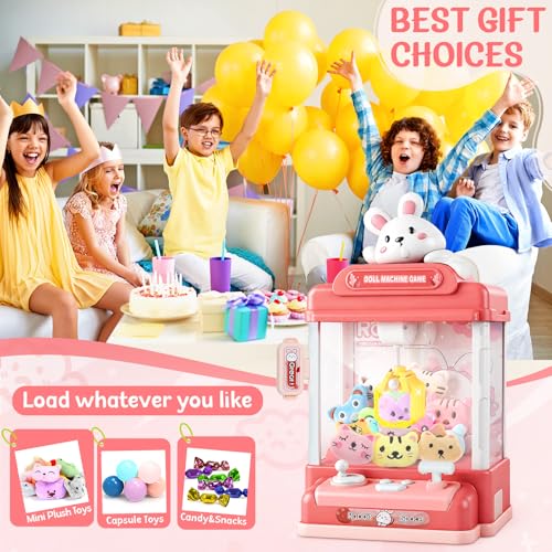 Image of Claw Machine for Kids, 30 Toys & 20 Surprise Eggs