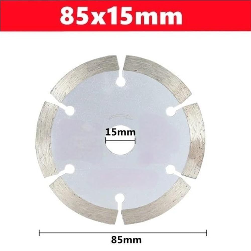 Diamentowe brzeszczoty do pił, Tarcza diamentowa do piły tarczowej 85/89 mm cięcia betonu, ceramiki, cegły, marmuru i kamienia(85x15mm)