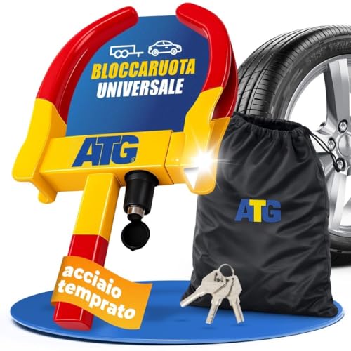 ATG Bloccaruota Auto e Rimorchio – Antifurto Auto Meccanico Universale