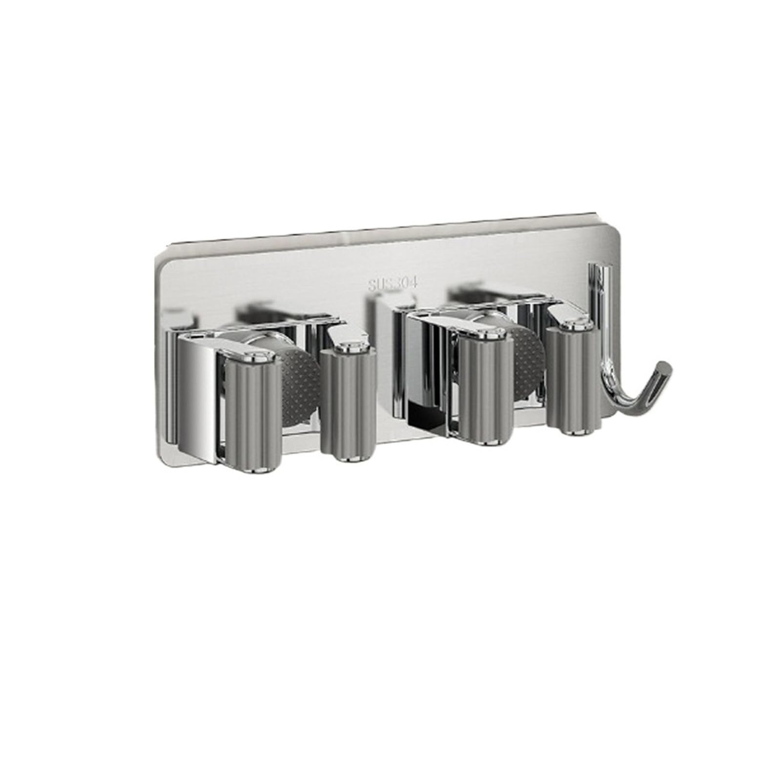 Zguouzantye Black With Hook 1 Storage Rack Wall-Mounted For Kitchen Bathroom