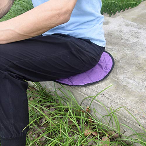 Tapete de espuma dobrável impermeável Tongina almofada de assento com bolsa de bolso - roxo