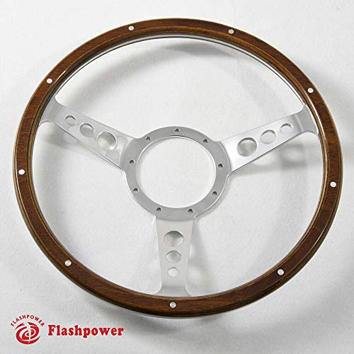 13'' Classic Riveted Laminated wood steering wheel Restoration Mini MG Triumph