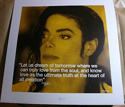Michael Jackson Art Print Émotion - Poster Souvenir Citation 40X40