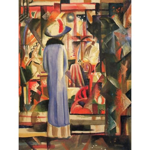Toile en polycoton de Macke grand format pour habiller un mur vide avec élégance