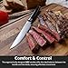 Yatoshi Steak Knife Set - 6 Piece Ultra Sharp High Carbon Stainless Steel, Hidden Tang, with Pakkawood Handles