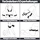 BDSM Sex Bondage Fesseln Set Sexspielzeug für die Paare, Bondage-Sets Handschellen Fußfesseln mit Feder Kitzler Peitsche, Nippelklammern und Augenbinde Erotik Sex Toys für Bett