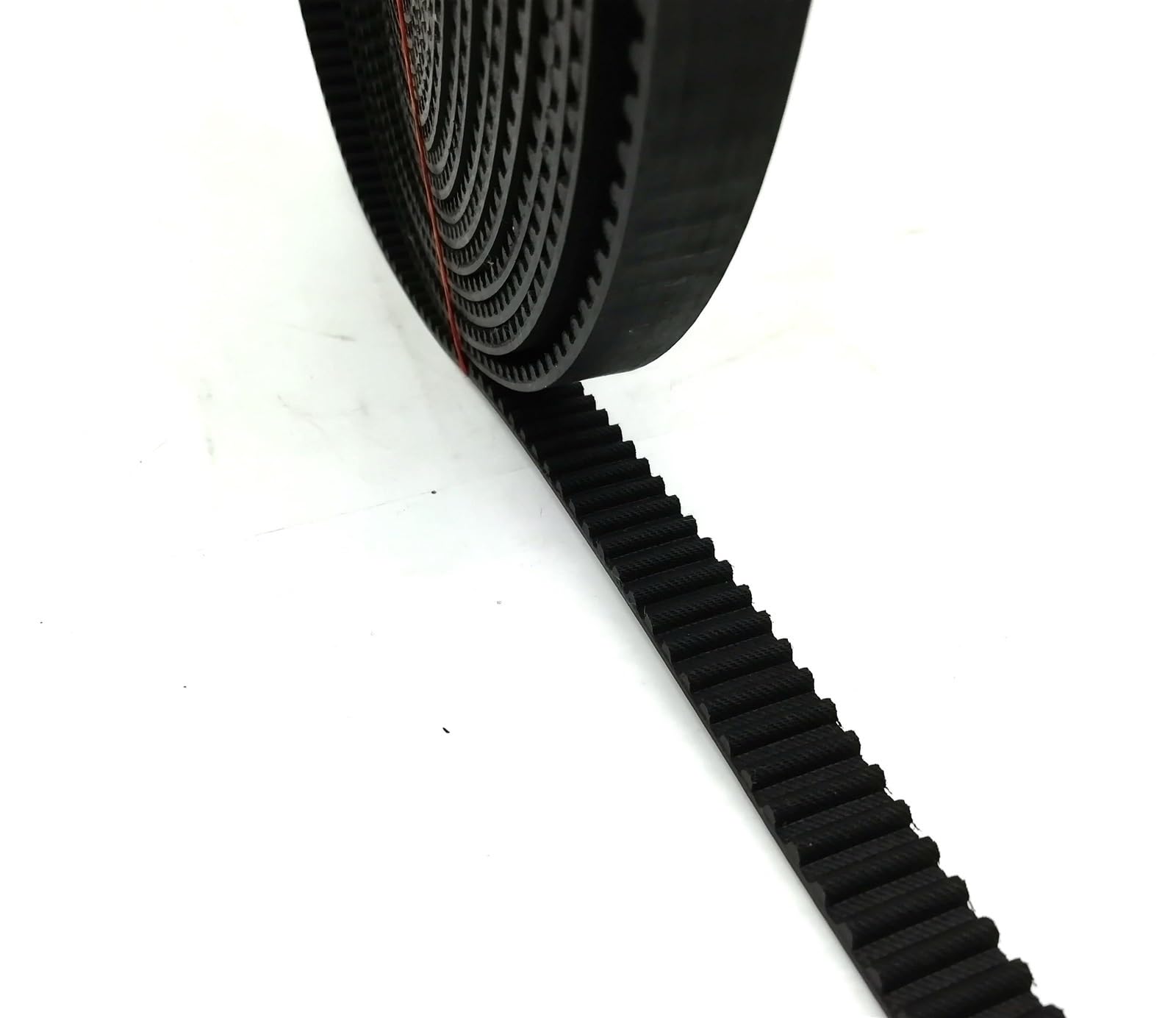 Correas de distribución impresora 3D Goma de neopreno HTD5M con correa de distribución reforzada con fibra de vidrio, extremo abierto, correa de distribución HTD 5M de 10 metros de largo y 15 mm de an