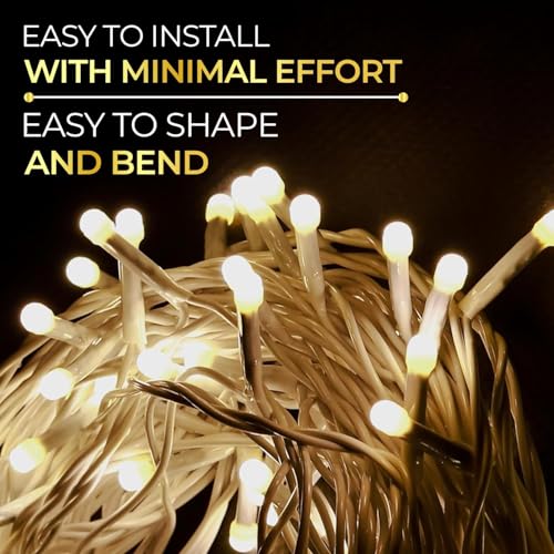 Image of Flameless LED Diya Lights | Elegant, Safe & Eco-Friendly Lighting Festival Decoration | Decorative Lights for Diwali, Pooja, Christmas, & Party Decoration (String Light, 1, Warm-White)