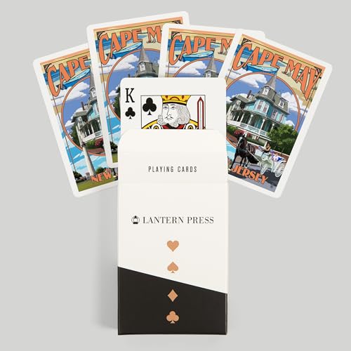 Lantern Press Cape May New Jersey Baraja Poker 52 cartas miniatura 6