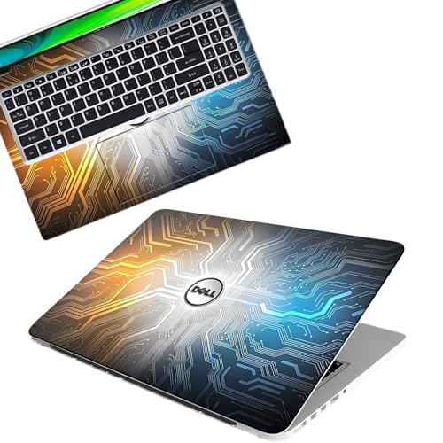 Image of DSGN 144 Full Body Laptop Skin Bubble-Free| Laminated| Removable| HD Quality Sticker for Laptops Upto 15.6 Inches Compatible with DELL