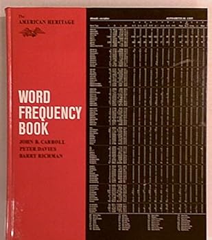Hardcover The American Heritage Word Frequency Book